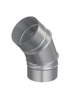 Отвод OTG D125 45° оцинк.сталь ERA PRO