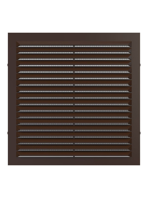 Решетка вентиляционная С сетка 195х195 пластик Brown ERA