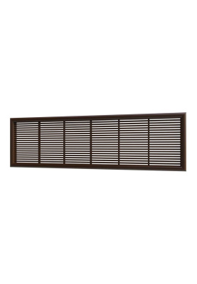 Решетка вентиляционная ДП фланец 220х60 переточная 227х67 пластик Brown ERA