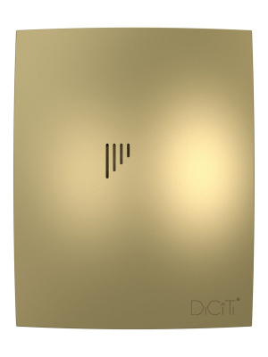 Вентилятор накладной BREEZE D100 обр.клапан Champagne DICITI
