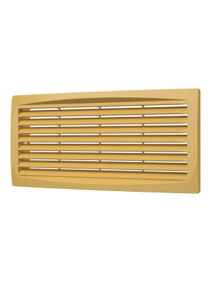 Решетка вентиляционная ДП фланец 275х105 переточная 300х135 пластик Beige ERA